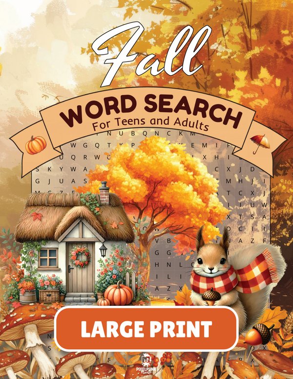 Cover of Crisp Leaves Fall Word Search