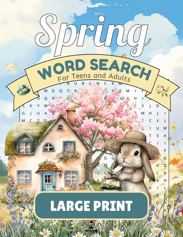 Cover of Fresh Blooms Spring Word Search