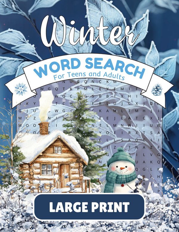Cover of Snowy Days Winter Word Search